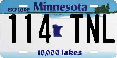 MN license plate 114TNL