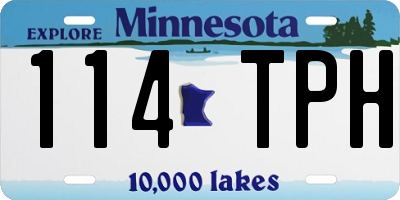MN license plate 114TPH