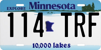 MN license plate 114TRF