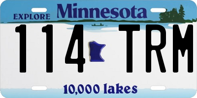 MN license plate 114TRM