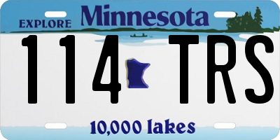 MN license plate 114TRS