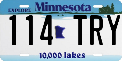 MN license plate 114TRY