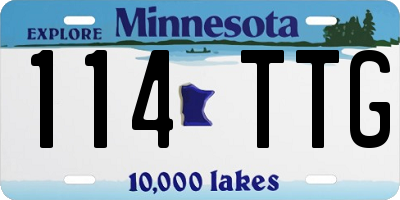 MN license plate 114TTG