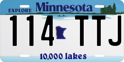 MN license plate 114TTJ