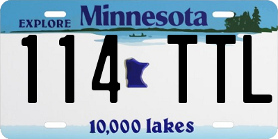 MN license plate 114TTL