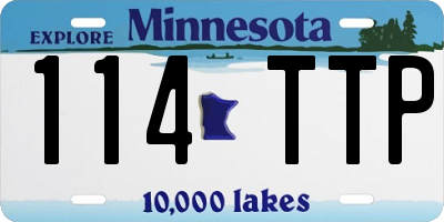 MN license plate 114TTP