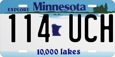 MN license plate 114UCH