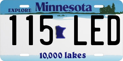 MN license plate 115LED