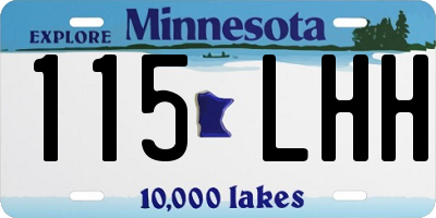 MN license plate 115LHH