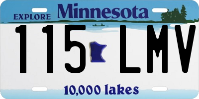 MN license plate 115LMV