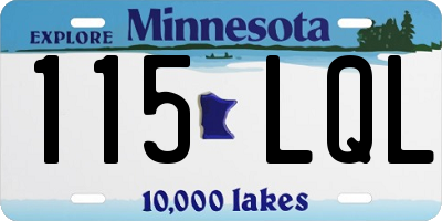 MN license plate 115LQL