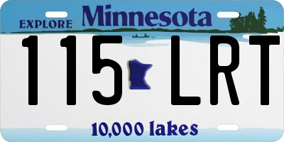 MN license plate 115LRT