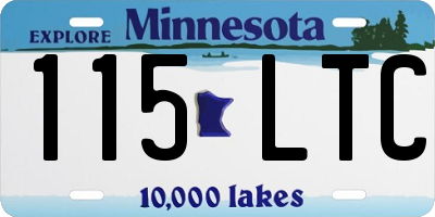 MN license plate 115LTC