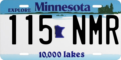 MN license plate 115NMR