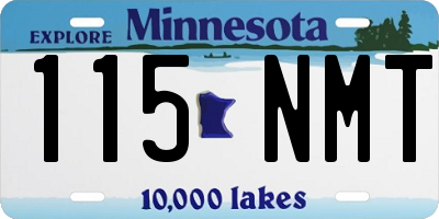 MN license plate 115NMT