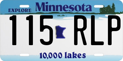 MN license plate 115RLP
