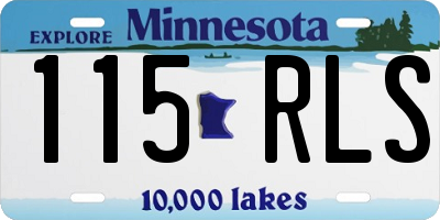 MN license plate 115RLS