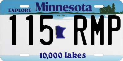 MN license plate 115RMP