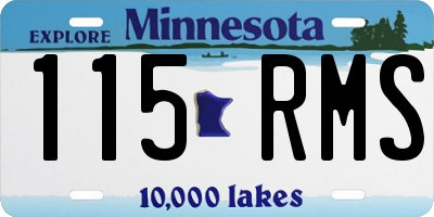 MN license plate 115RMS