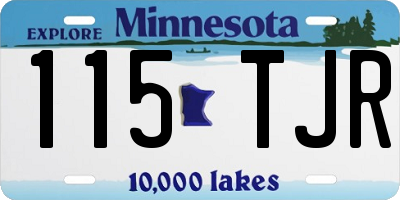 MN license plate 115TJR