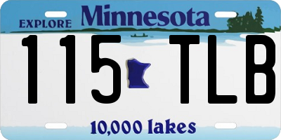 MN license plate 115TLB