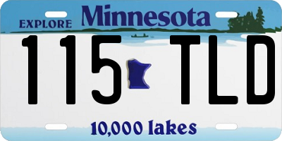 MN license plate 115TLD