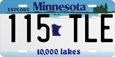 MN license plate 115TLE