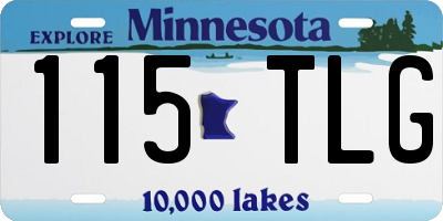 MN license plate 115TLG