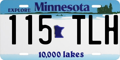 MN license plate 115TLH