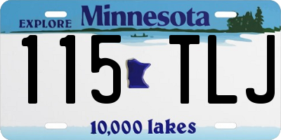 MN license plate 115TLJ
