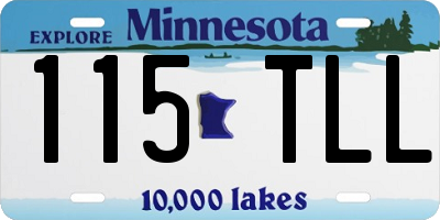 MN license plate 115TLL