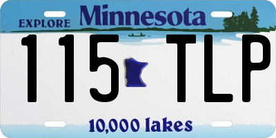 MN license plate 115TLP