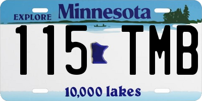 MN license plate 115TMB