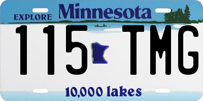 MN license plate 115TMG