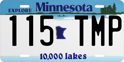 MN license plate 115TMP