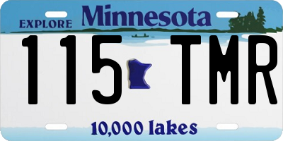 MN license plate 115TMR