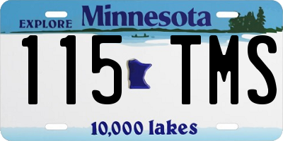 MN license plate 115TMS
