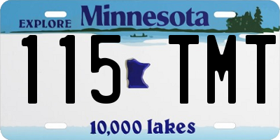 MN license plate 115TMT