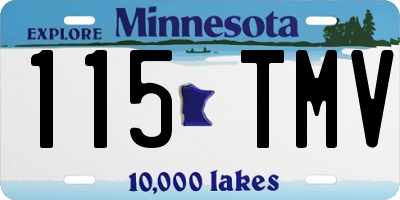 MN license plate 115TMV