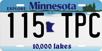 MN license plate 115TPC