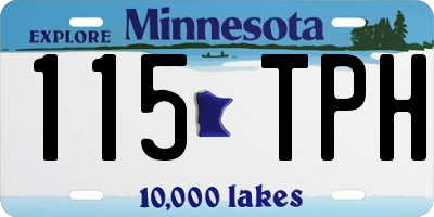 MN license plate 115TPH