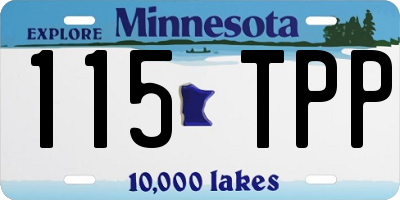 MN license plate 115TPP
