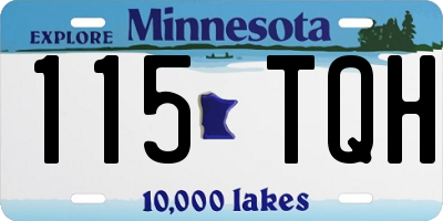 MN license plate 115TQH