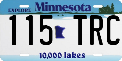 MN license plate 115TRC
