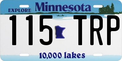 MN license plate 115TRP