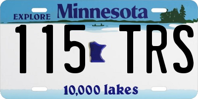 MN license plate 115TRS