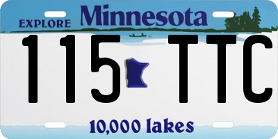 MN license plate 115TTC