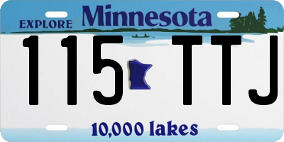 MN license plate 115TTJ