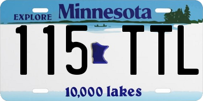 MN license plate 115TTL