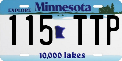 MN license plate 115TTP